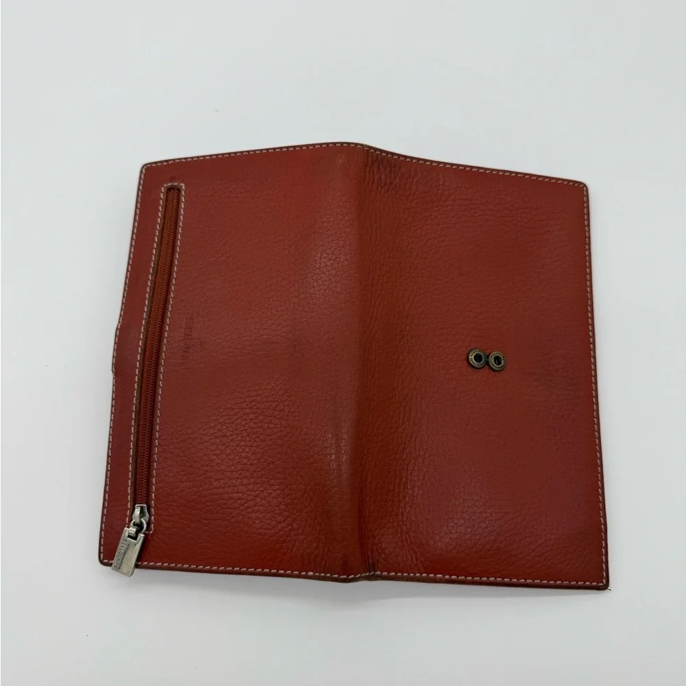 Puntotres Genuine Leather Travel Wallet Passport Organizer Brown Spain Zip